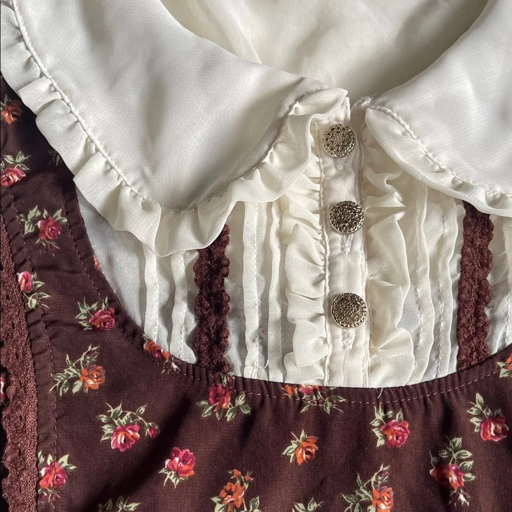 LIZ LISA Brown Floral Mini Dress - Picture 4 of 9